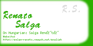 renato salga business card